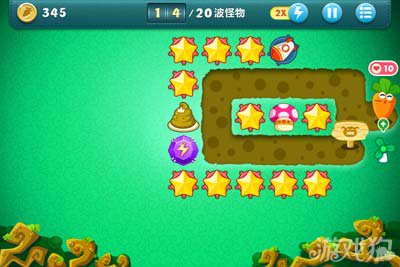 保卫萝卜挑战41攻略图文 星星碾压过关7