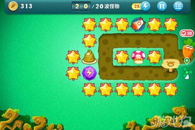 保卫萝卜挑战41攻略图文 星星碾压过关8