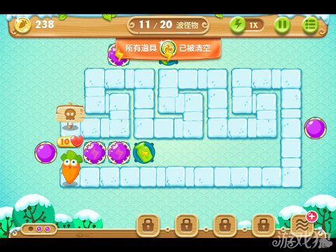 保卫萝卜2 7关水晶金萝卜图文攻略6