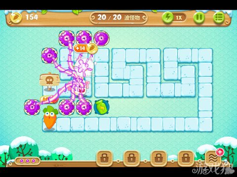 保卫萝卜2 7关水晶金萝卜图文攻略8