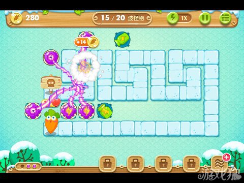 保卫萝卜2 7关水晶金萝卜图文攻略7