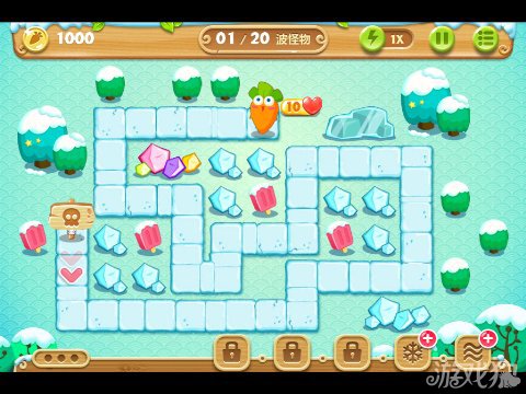 保卫萝卜2 11关水晶金萝卜图文攻略2