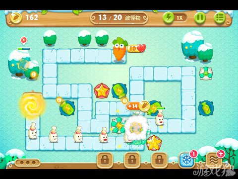 保卫萝卜2 11关水晶金萝卜图文攻略7