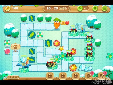 保卫萝卜2 11关水晶金萝卜图文攻略6