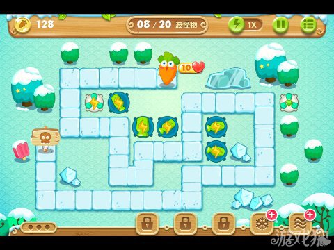 保卫萝卜2 11关水晶金萝卜图文攻略5