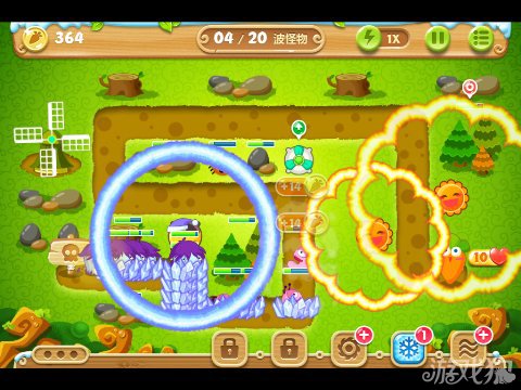 保卫萝卜2 16关水晶金萝卜图文攻略5