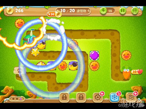 保卫萝卜2 16关水晶金萝卜图文攻略6