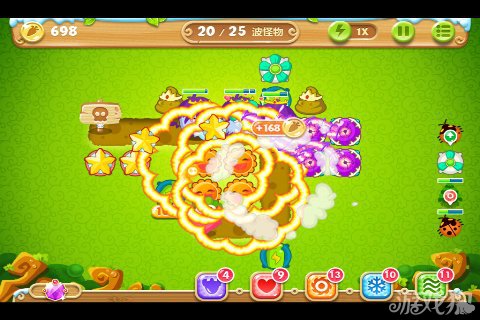 保卫萝卜2 17关水晶金萝卜图文攻略6