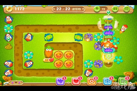 保卫萝卜2 24关水晶金萝卜图文攻略8