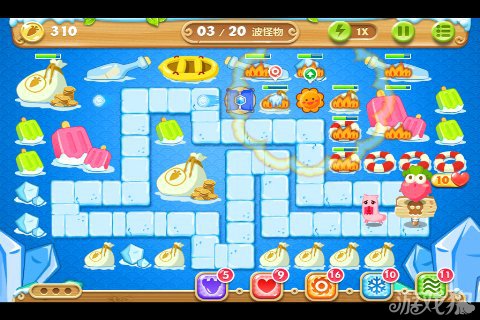 保卫萝卜2 44关水晶金萝卜图文攻略3