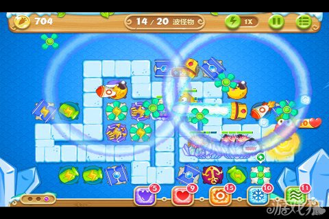 保卫萝卜2 44关水晶金萝卜图文攻略7