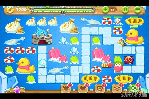 保卫萝卜2 49关水晶金萝卜图文攻略2