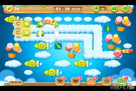 保卫萝卜2 57关水晶金萝卜图文攻略3