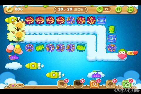 保卫萝卜2 57关水晶金萝卜图文攻略8