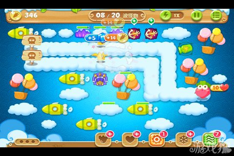 保卫萝卜2 57关水晶金萝卜图文攻略6