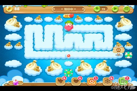 保卫萝卜2 61关水晶金萝卜图文攻略3