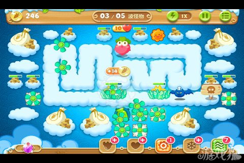 保卫萝卜2 61关水晶金萝卜图文攻略5