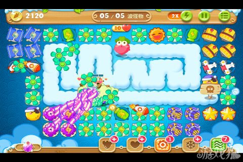 保卫萝卜2 61关水晶金萝卜图文攻略9