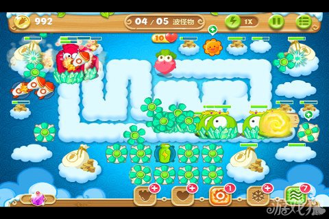 保卫萝卜2 61关水晶金萝卜图文攻略6