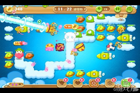 保卫萝卜2 62关水晶金萝卜图文攻略5