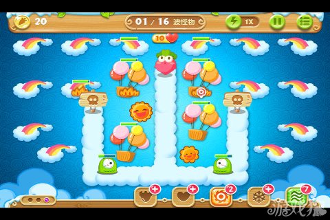 保卫萝卜2 63关水晶金萝卜图文攻略2